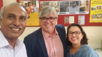 Reunião para discutir a situação da Hanseníase na Índia e no Brasil