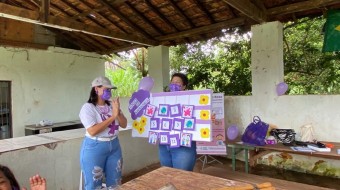 Campanha Todos contra a hanseníase no Assentamento PDS da Barra em Ribeirão Preto SP Brasil