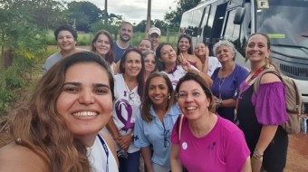 Campanha Todos contra a hanseníase no Assentamento PDS da Barra em Ribeirão Preto SP Brasil