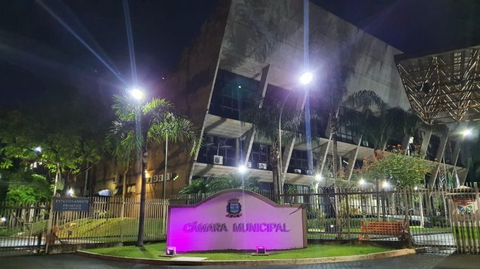 Câmara Municipal de Ribeirão Preto está iluminada para a campanha Todos contra a hanseníase